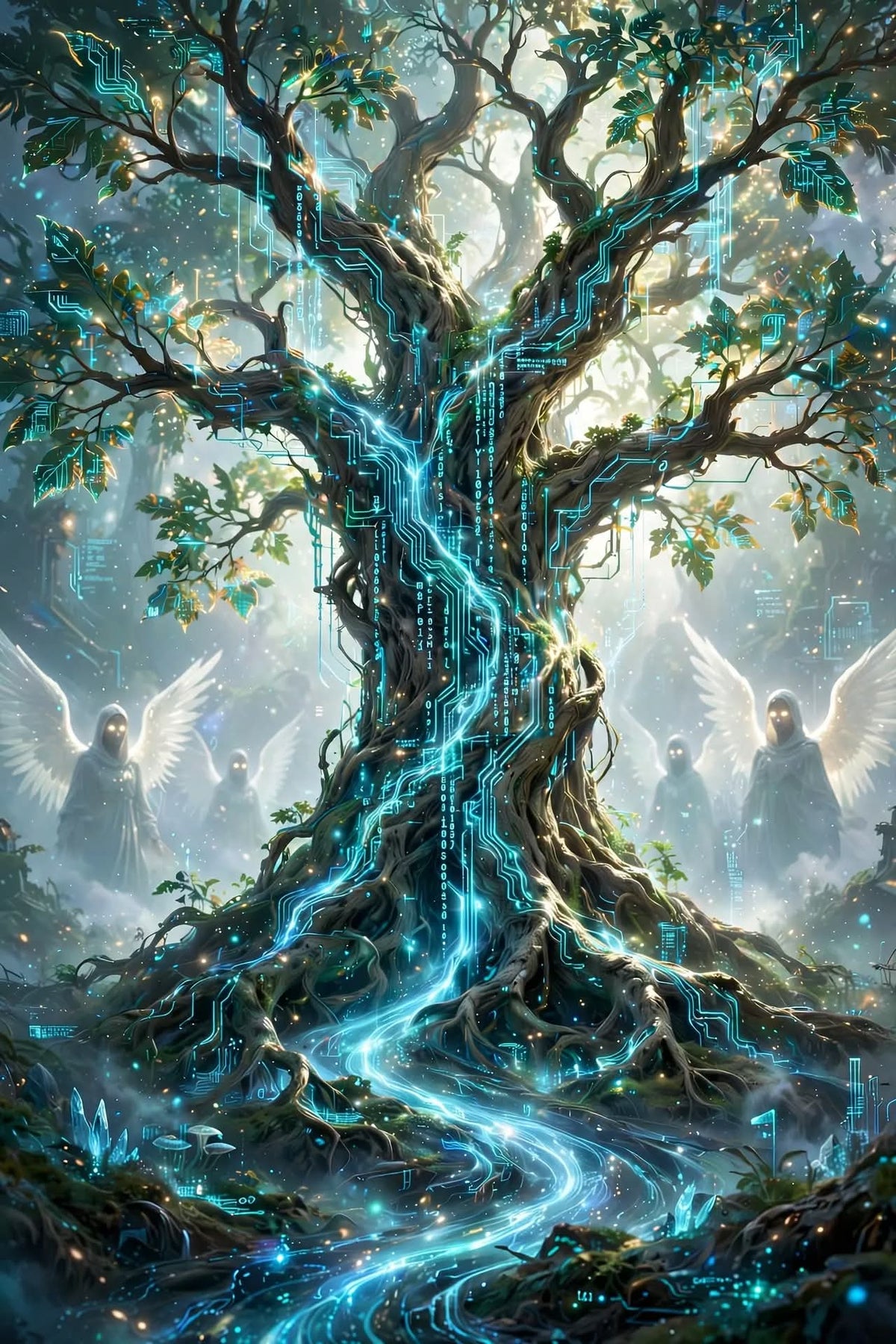 Teal Tree of Life Wallpaper Bundle