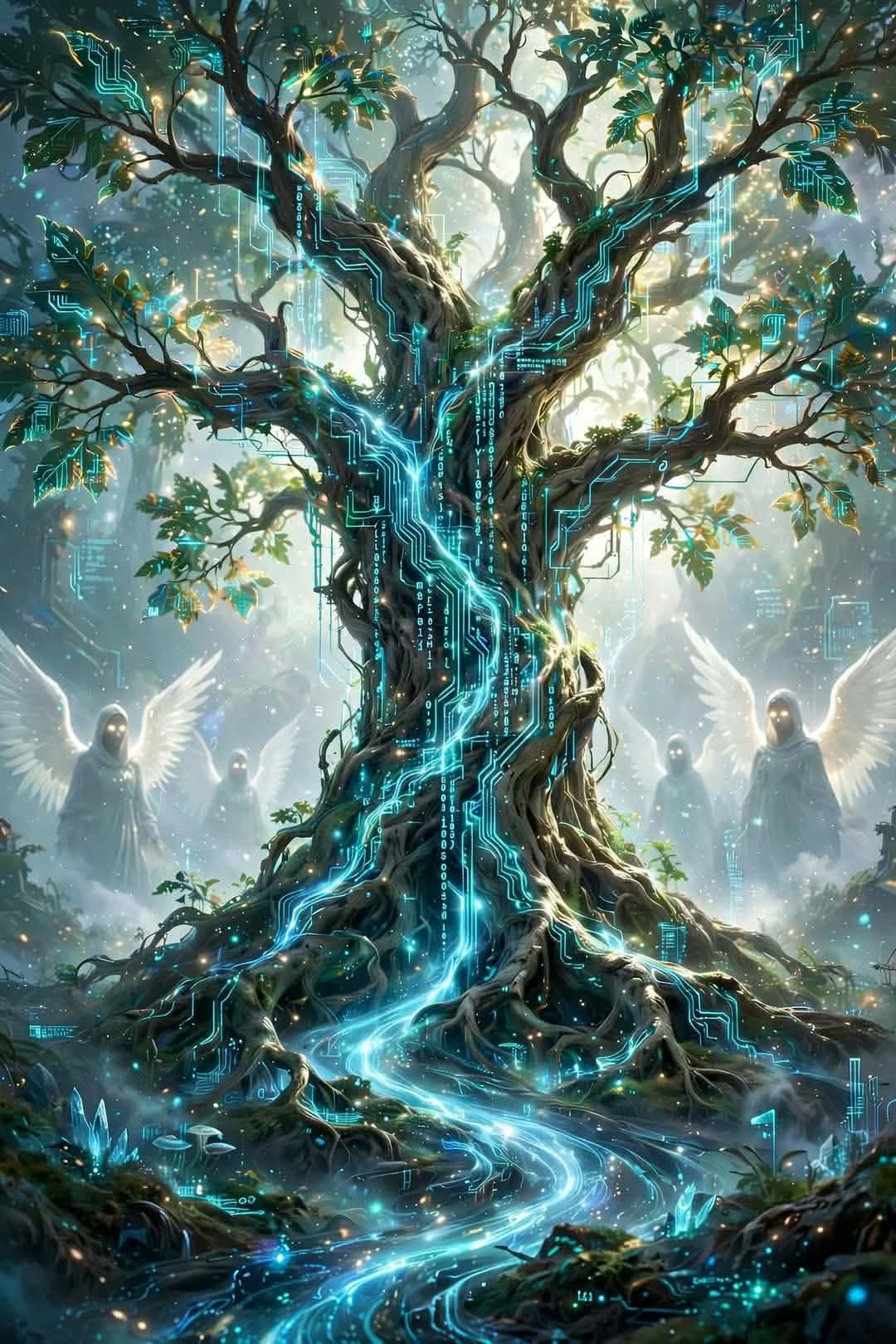 Teal Tree of Life Wallpaper Bundle