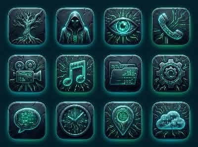 Dark Teal App Icon Pack