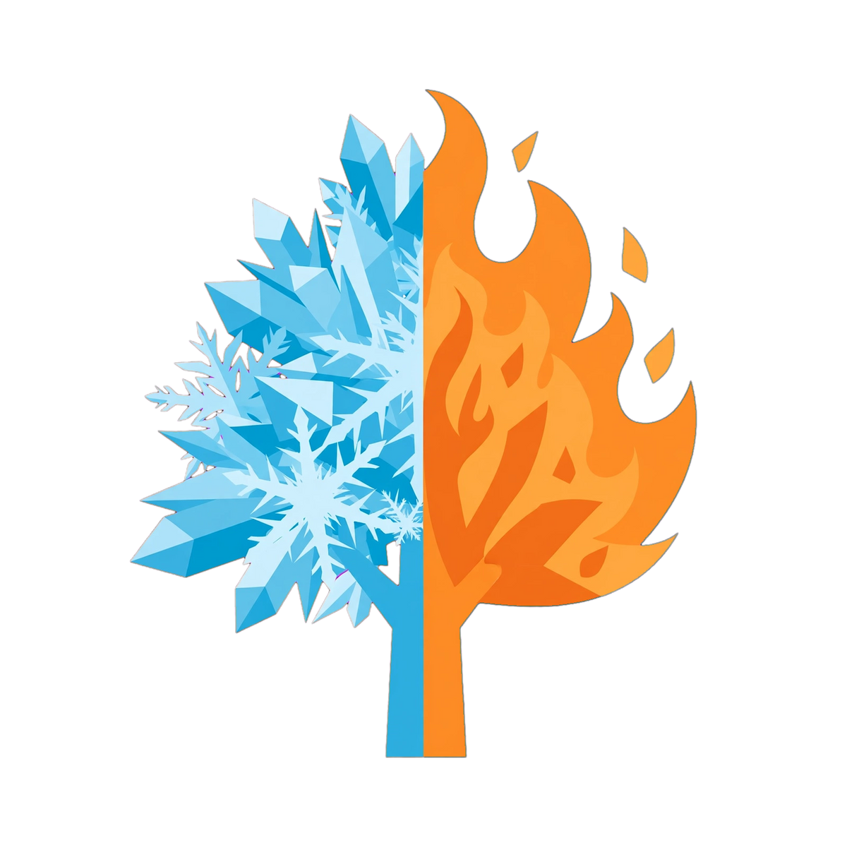 Fire & Ice Tree of Life | Digital Wallpaper & Theme Pack