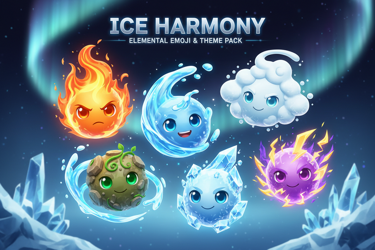 ice harmony 3D emoji pack
